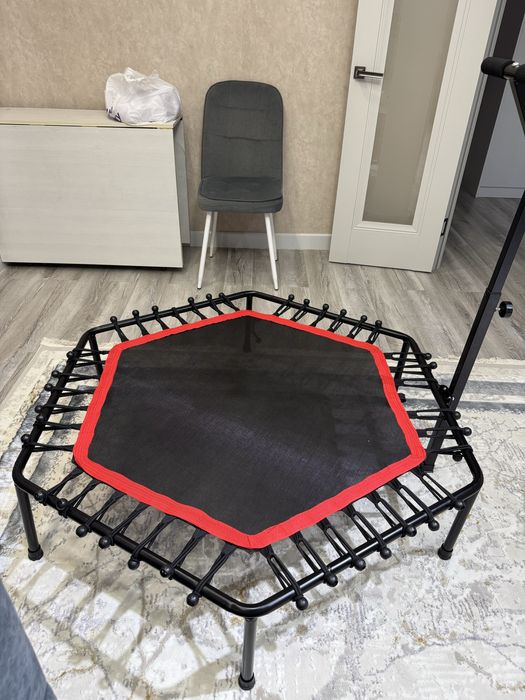 Батут с поручнем