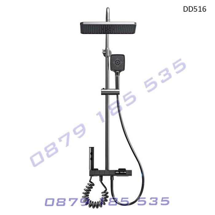 Пиано душ система светлини модерни функции лед дисплей смесител пита