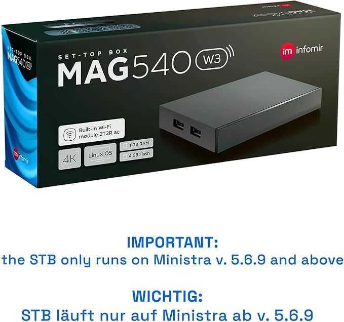 IP box MAG 540/544 UHD 4K HEVC