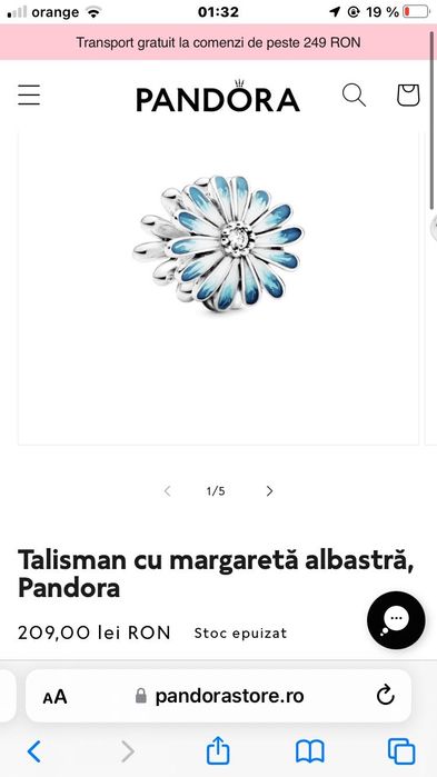 Talisman cu margaretă albastră, Pandora