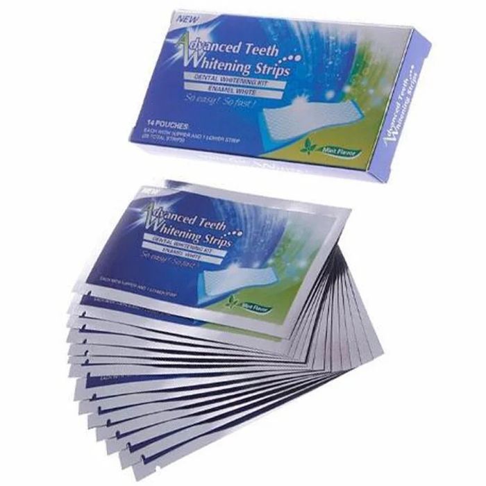 Супер цена! 28 броя Лентички за избелване на зъби Advanced teeth white