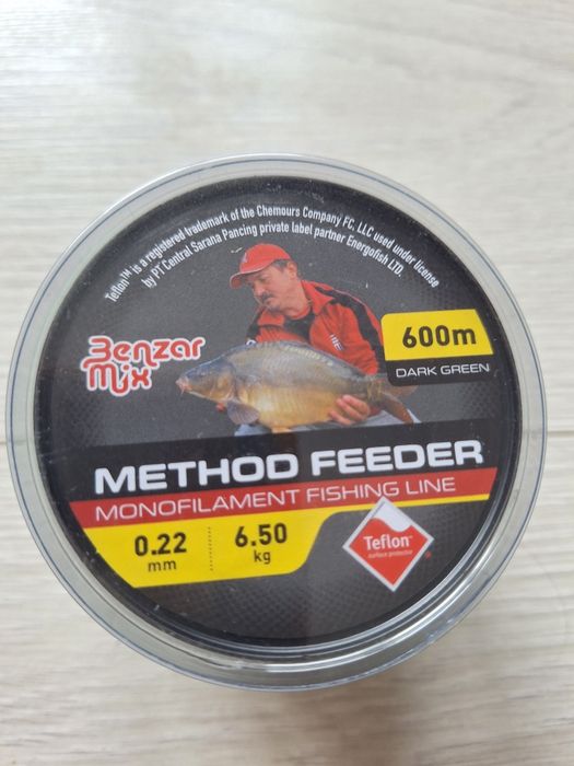 Fir monofilament Benzar Method Feeder Teflon 0.22mm/6.50kg/600m NOU