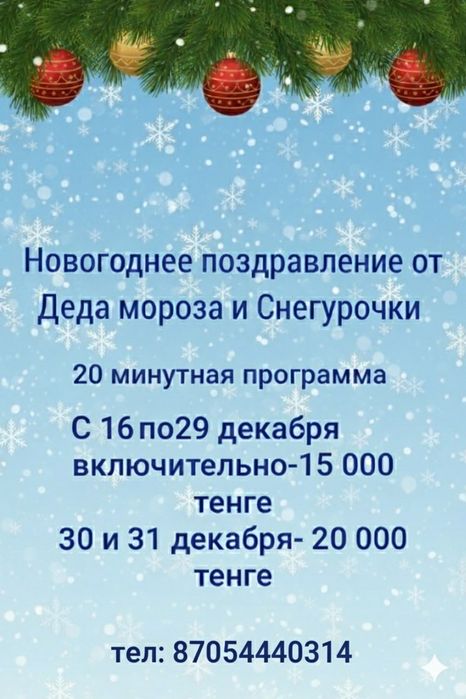 Дед мороз у вас в гостях