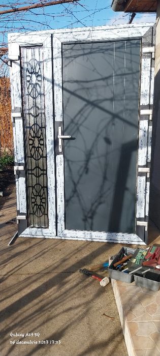 Ușa de termopan de vânzare profil Gealan