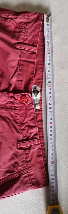 Lee Cooper Pantaloni ccurți bărbați bumbac burgundy regular fit marimea 33