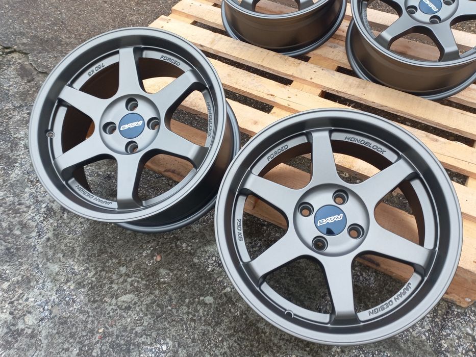 16"4x100 Rays T37 Volk Racing Opel Honda Suzuki Bmw e30 vw Golf Black Матт Бронз