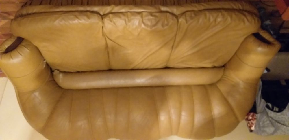 Холна кожена мека мебел