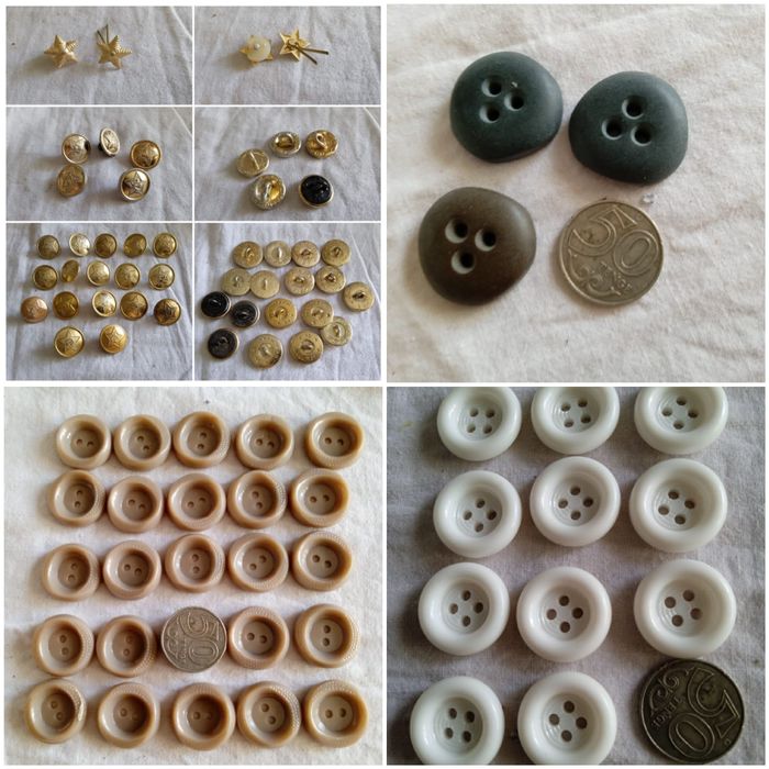Пуговицы . Пуговицы новые.  Пуговицы б/у. Разные.