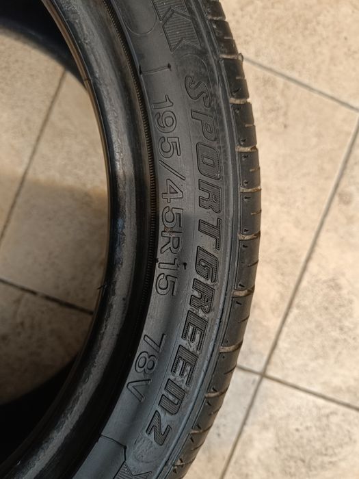 195/45/15 летние шины б/у из Германии.