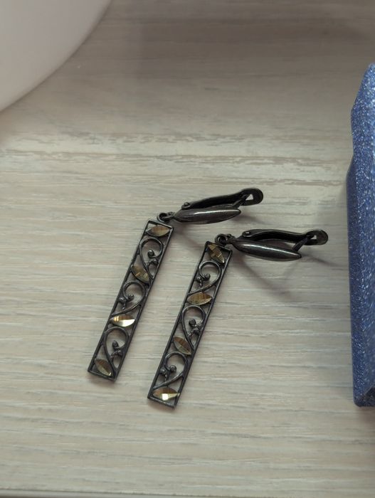 серьги серебро 925