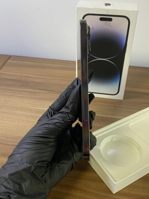 iPhone 14 Pro Max, 256 GB, Deep Purple,  Sticla Spate Sparta, ESIM, Camera spate nu este originala