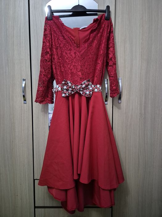 Rochie ocazie damă,cloș,asimetrică
