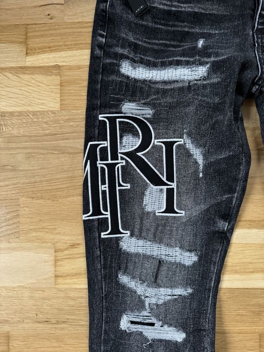 Blugi Amiri Slim Fit Negru