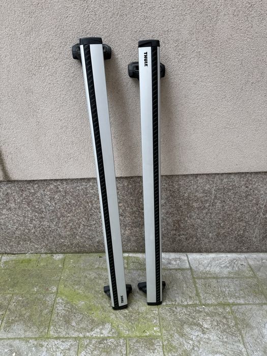 Thule комплект-куфар+греди wingbar+основи+стойка за колело+стойка  за каяк/пълен сет/