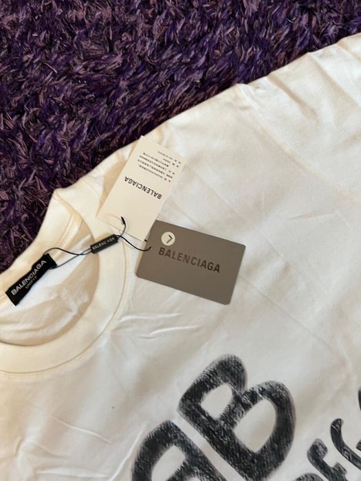 Tricou Balenciaga alb