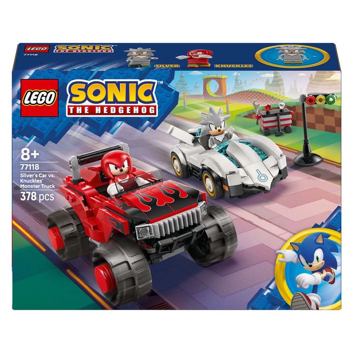 Lego Silver vs Knuckles car race