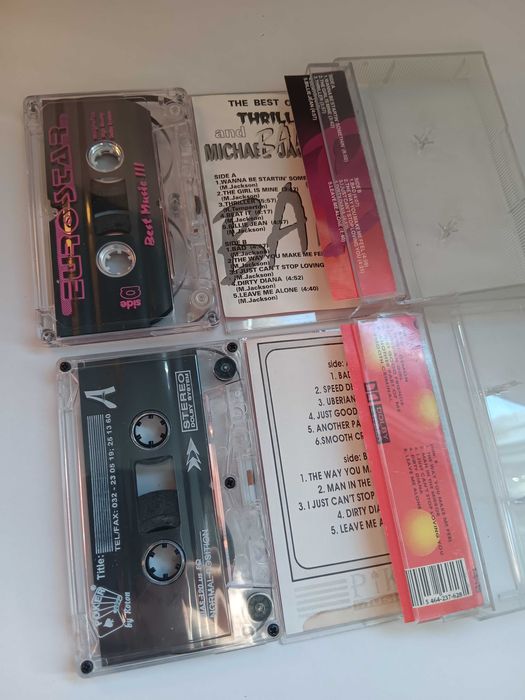 Caseta,casete Michael Jackson, distribuite în România,  vechi de colectie, The Best Triller and Bad