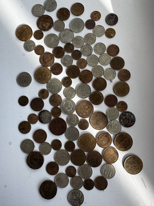 Монеты времен СССР разные