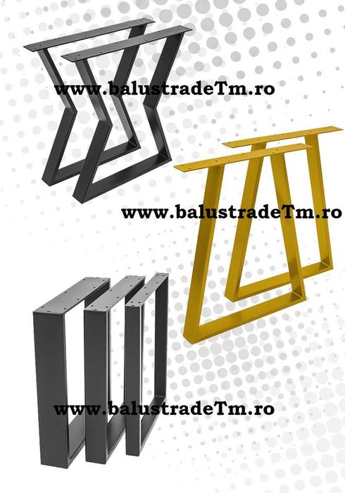 Picioare masa Stil Scandinav, Finisaje Premium - Direct din Fabrica