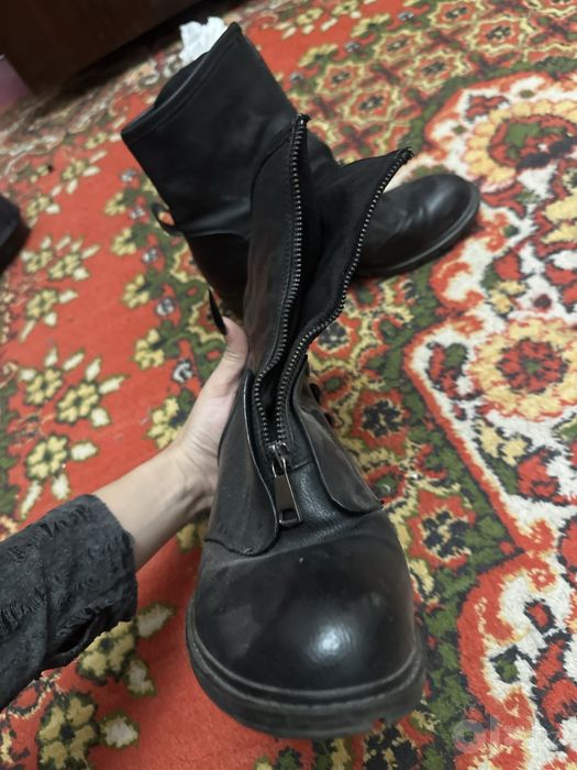 Кожанные сапоги, жеские, полусапожки