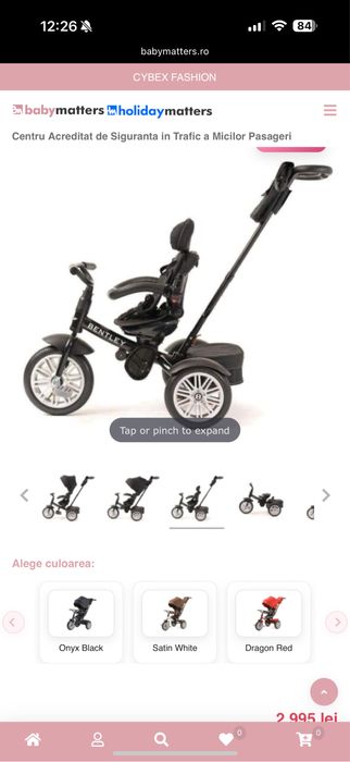 Tricicleta copii bentley