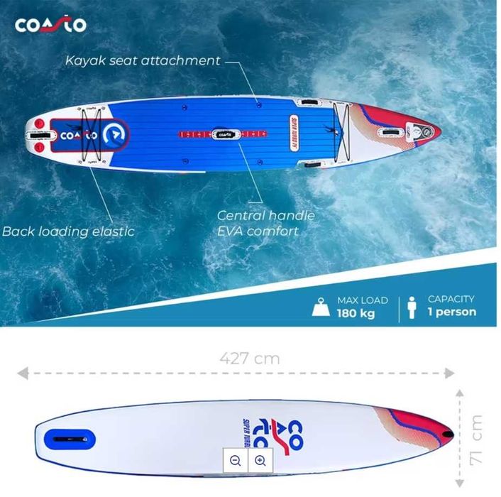 SUP Stand Up Paddle Coasto Turbo  14" Nou Sigilat!