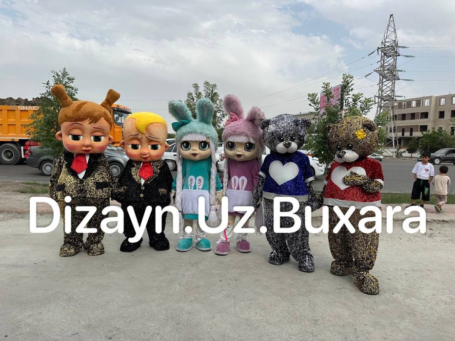 Мультфильм кахрамонлари,герои мультфильмов!!!Катта ок айиклар 3,5 метр