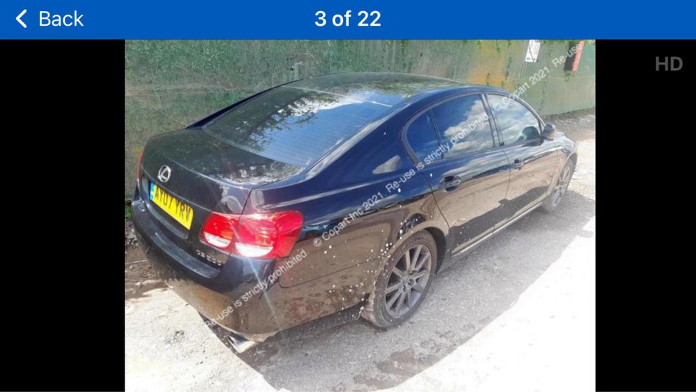 Lexus GS 300 2007 НА ЧАСТИ