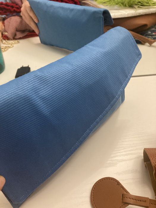 Donez plic albastru din material textil