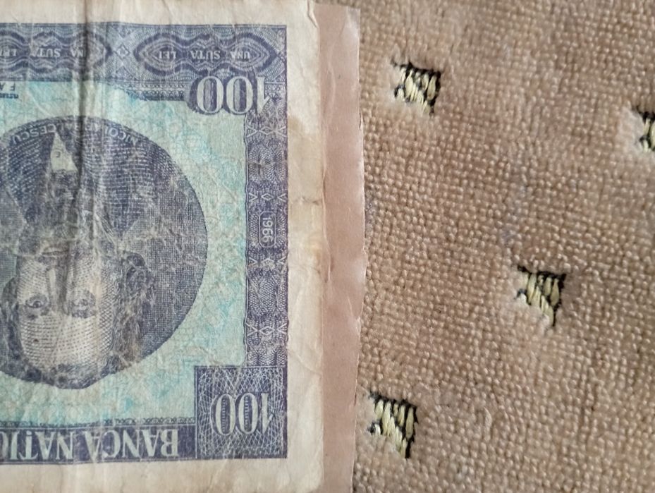 bancnota 100 de lei 1966