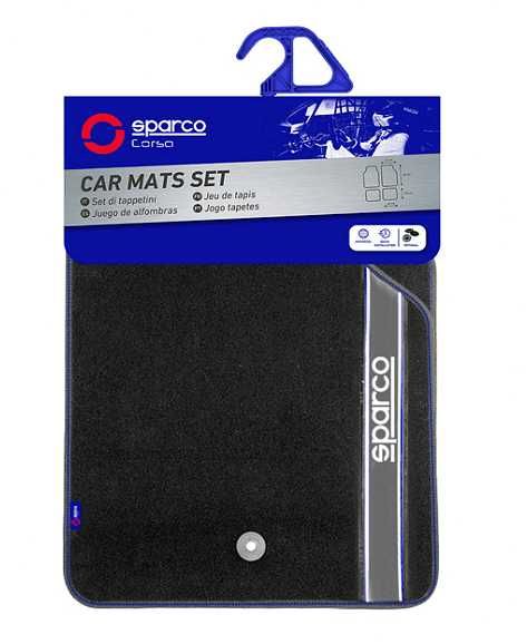 Универсални мокетни стелки Sparco - червени, сиви, сини или черни