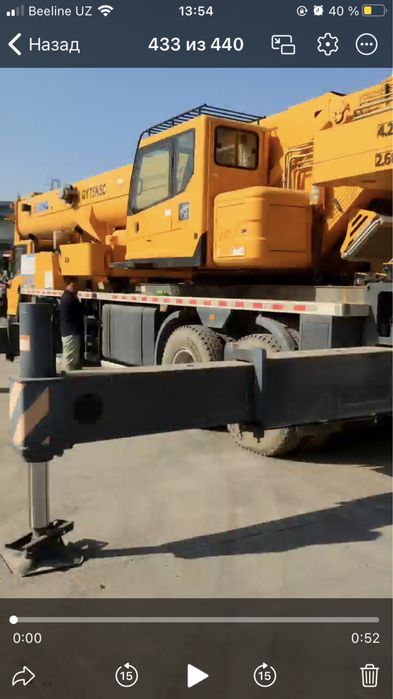 Avtokran xizmati xcmg 75 tonn stela 48 m gusak bn 65 m