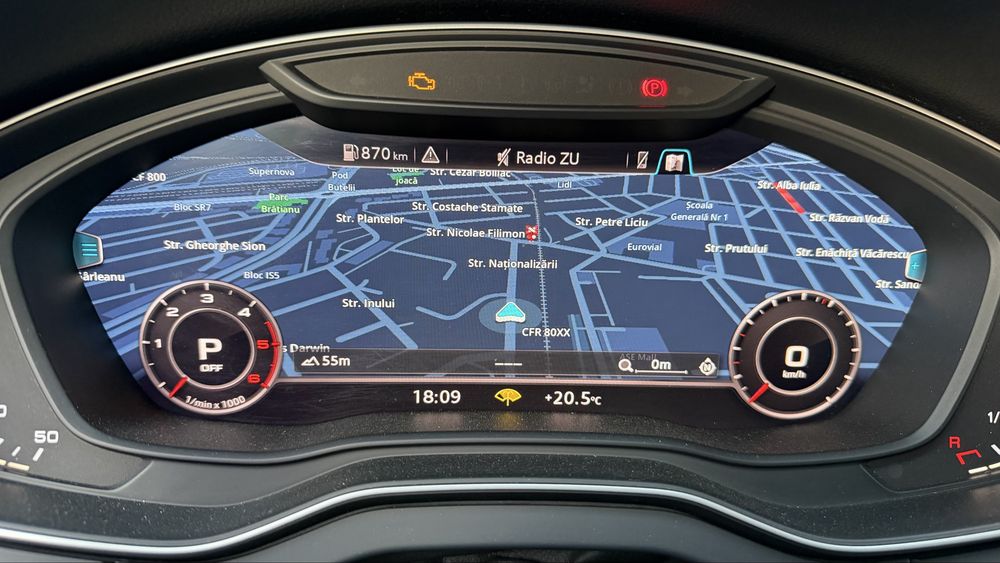 Activare harti Waze/Google Maps in ceasurile digitale pt Audi