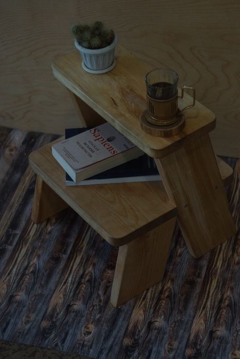 Стул стремянка из массива дерева