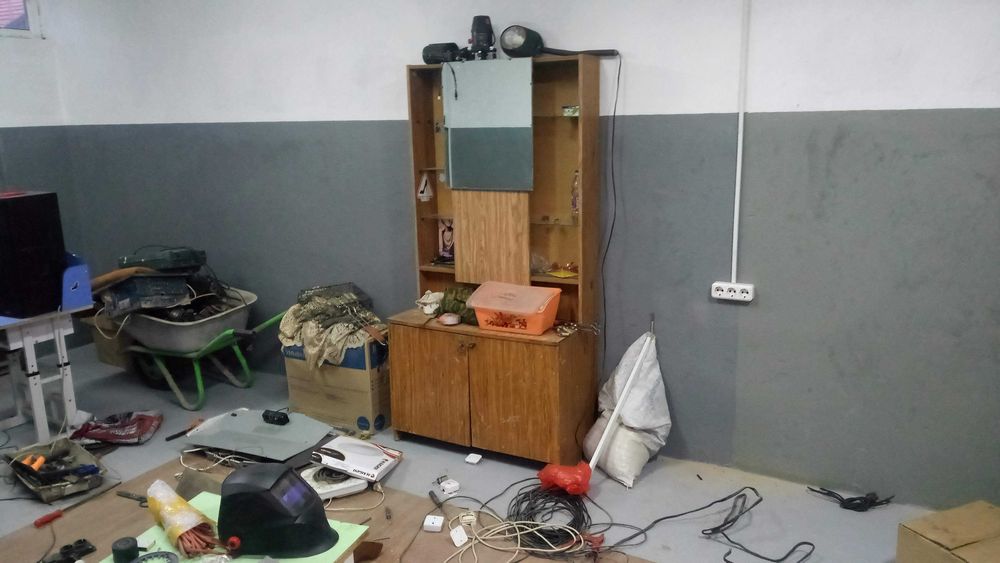 Участок с гаражом.