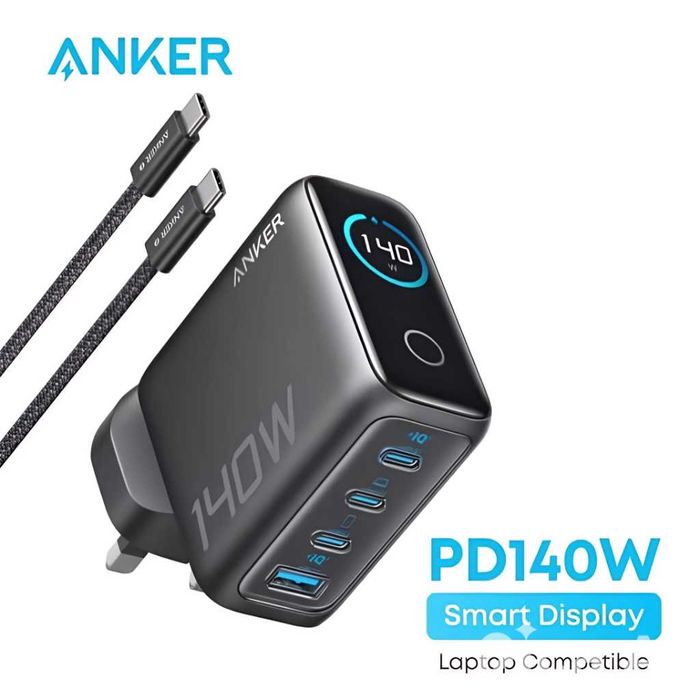 Anker GaN Charger 140W – универсальная зарядка 140w. Есть доставка