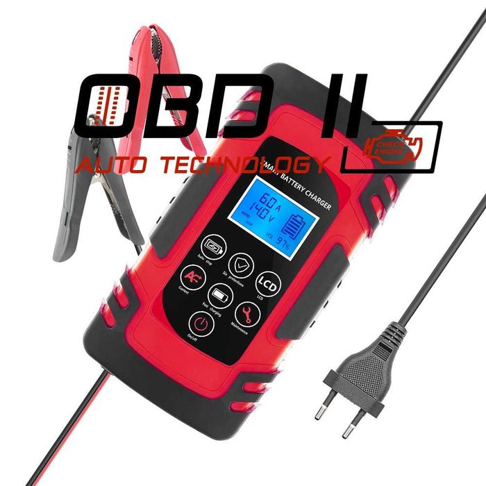 Смарт Зарядно 4AH - 100AH Smart Charger 12V/24V Безплатна доставка