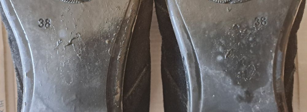 Дамски обувки номер 38 лак/набук