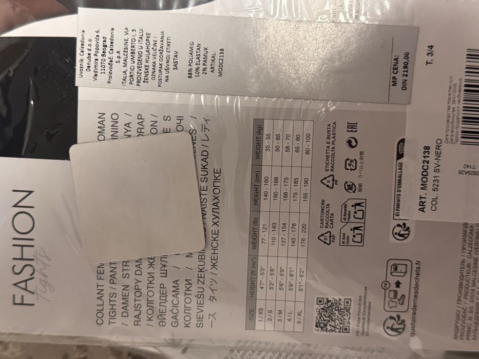 Lot 4 perechi dresuri M/L Calzedonia