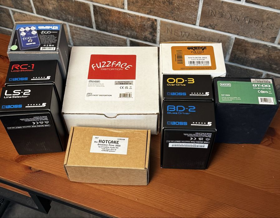 Гитарные педали BOSS, MXR, DUNLOP, ORANGE, Crowther, Wampler