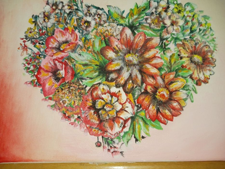 Tablou lucrat in ulei/panza