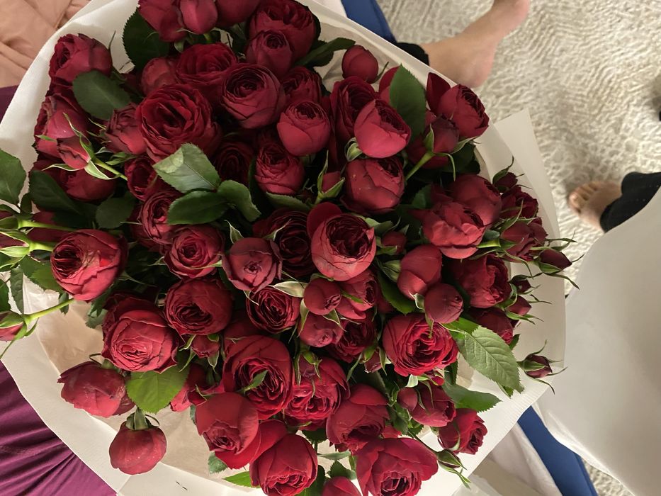 Букет покупали только что