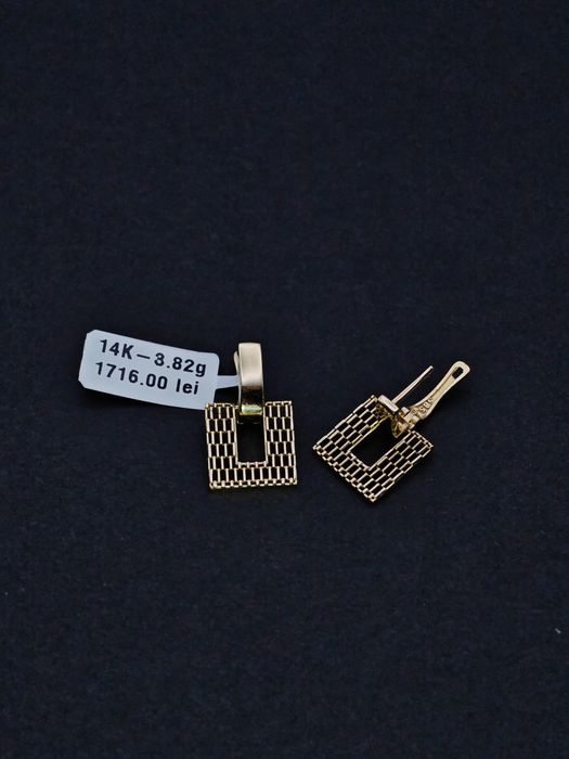 Bijuteria Royal cercei din aur 14k 3.82 gr