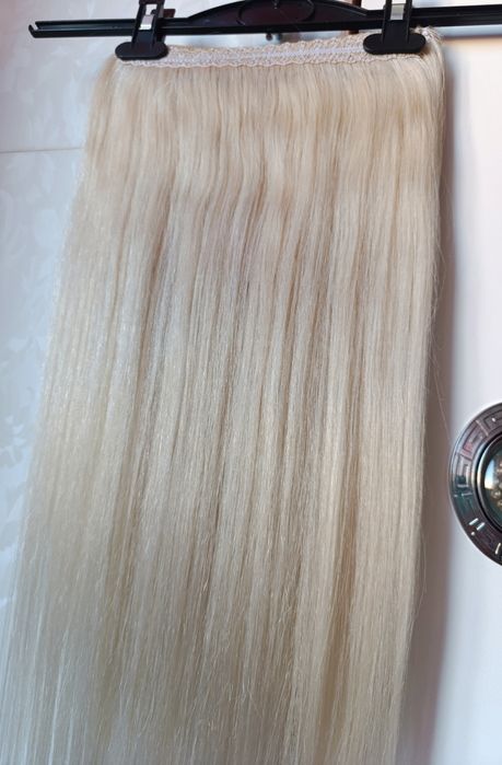 Естествена руса коса за удължаване 130 гр.