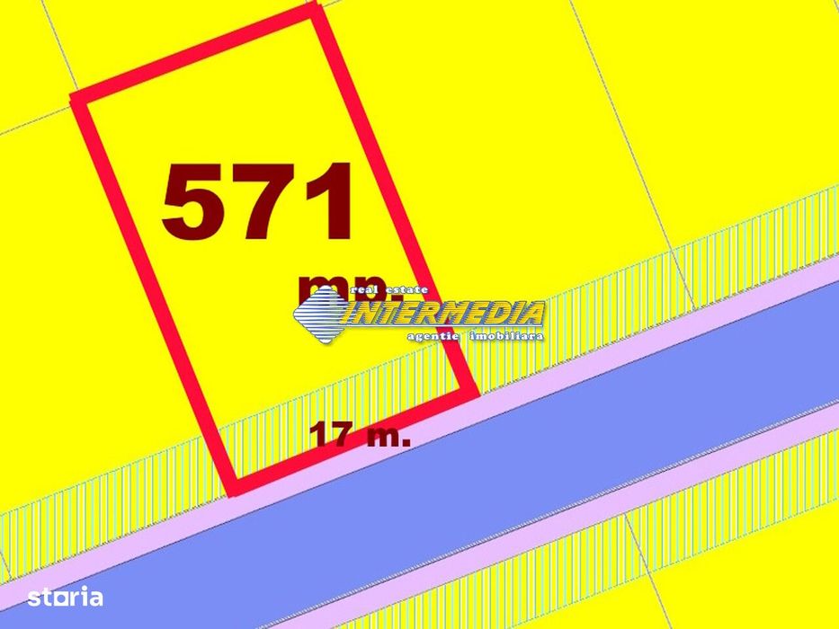 Vanzare TEREN Intravilan 571 mp imprejmuit case langa in Barabant Alba