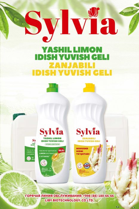 SYLVIA - Xitoy-O'zbekiston tozalik vositalari ishlab chiqaruvchi zavod