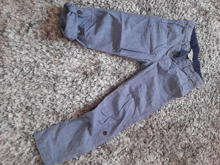 Blugi subțiri băiat 9-10 ani, H&M, bleu, treisferturi/lungi