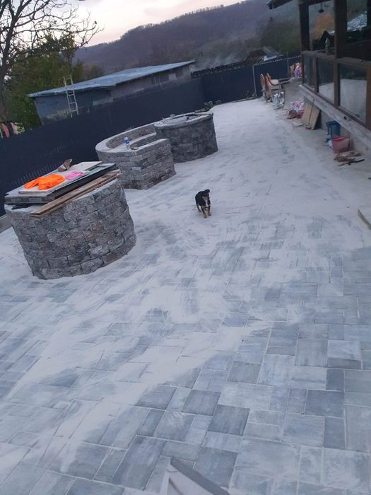 Montam borduri rigole pavaj