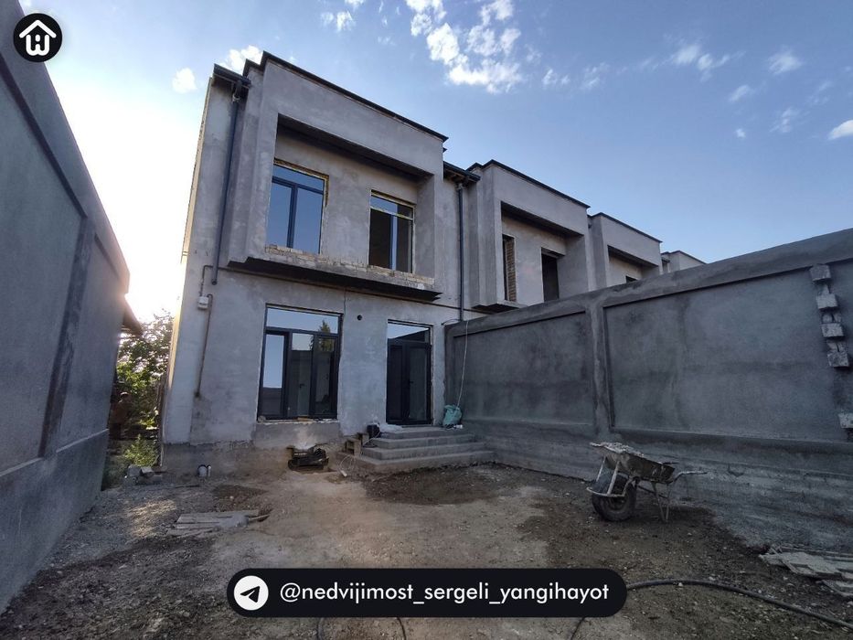 Участок Сергели Чартак 1,7 сот 6 ком подвал 5#7 3 санузла вдоль до