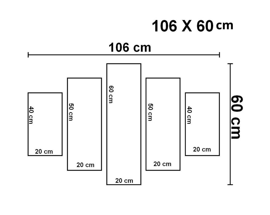 Tablou Canvas Pânză Decoratiune de Perete 5 bucati 106 X 60 cm
